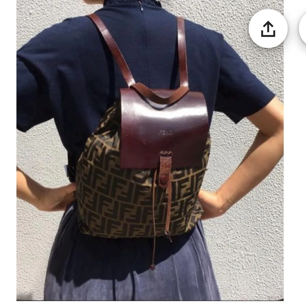 Fendi Vintage 2000 Collection FF Zucca Bag Pack. P